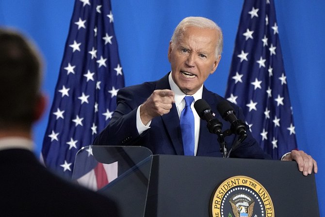 Americký prezident Joe Biden na summitu NATO