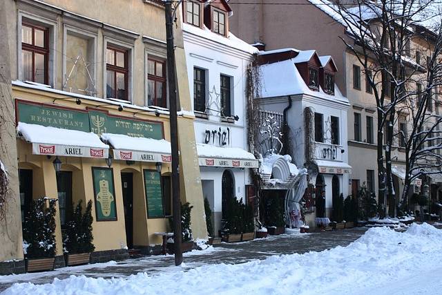 židovské kavárny ve čtvrti Kazimierz