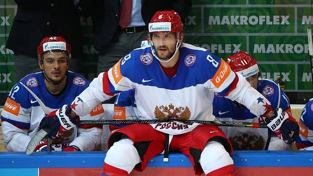 Lídr ruské hokejové reprezentace a v poslední době rovněž velice kontroverzní persona Alexander Ovečkin.