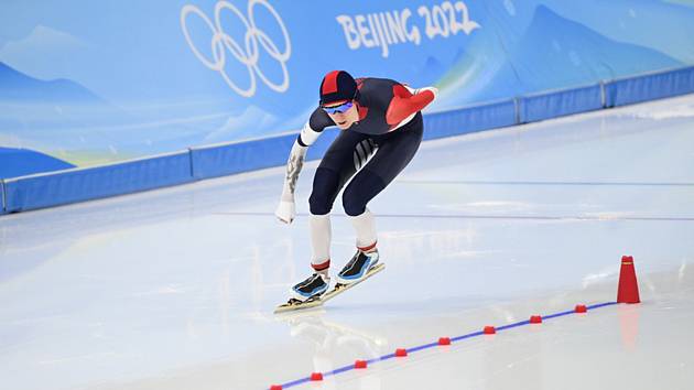 Rychlobruslařka Martina Sáblíková na hrách v Pekingu zopakovala na trati 3000 metrů čtvrté místo z Pchjongčchangu.
