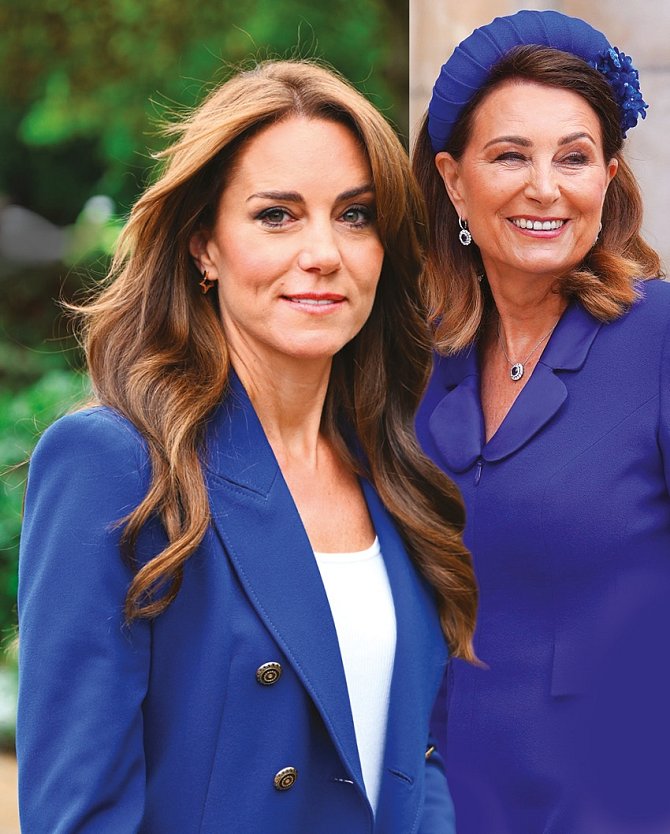 Princezna Kate s matkou Carole Middleton
