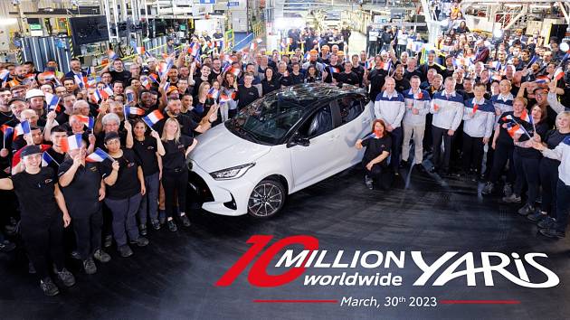 Toyota Yaris s pořadovým číslem 10 000 000
