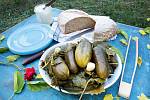 Okurky „kvašáky“, žitný chleb a vepřové sádlo – co víc si ke zdravé podzimní večeři přát?