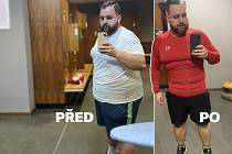 Na začátku roku 2020 vážil Milan přes 155 kilo, po třech letech hubnutí s nutriční terapeutkou už to bylo jen necelých 120 kilo.