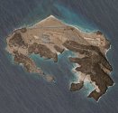 Satelitní snímky ostrova Mayun