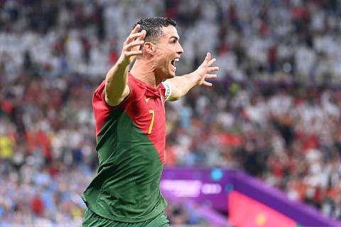 Cristiano Ronaldo na MS v Kataru 2022.