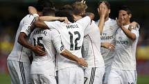 Real Madrid slaví gól, jenž dal Luka Modrič