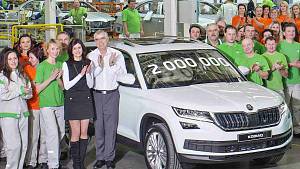 Automobilka Škoda už v Kvasinách vyrobila dva miliony vozů.