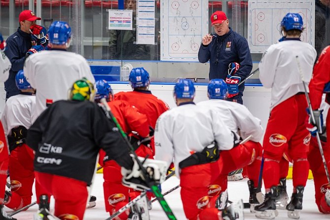 Čeští hokejisté se připravují na další dvojzápas, tentokrát změří své síly s Rakouskem
