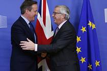 David Cameron a  Jean-Claude Juncker
