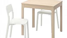 Stůl EKEDALEN a 2 židle JANINGE