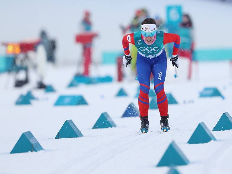 Kateřina Beroušková při závodu žen ve sprintu