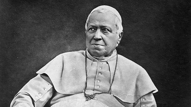 Papež Pius IX., vyfotografovaný Adolphem Braunem u příležitosti svých 83. narozenin