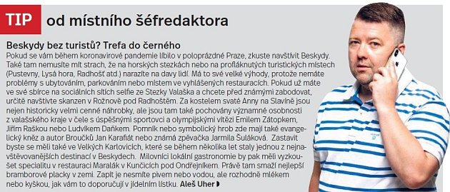 Beskydy, tip šéfredaktora