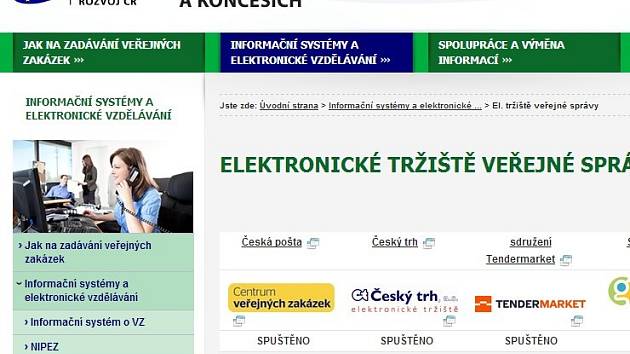 Elektronické zadávání zakázek, tedy takzvaná e-tržiště, ušetřila státu za první rok fungování jen 320 milionů korun, ačkoli ministerstvo pro místní rozvoj čekalo roční úsporu ve výši 1,2 miliardy.