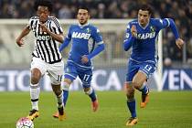 Juventus - Sassuolo: Juan Cuadrado u míče