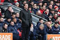 Liverpoolský trenér Brendan Rodgers mohl být spokojený: jeho tým smetl Arsenal 5:1.