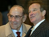 Baseballová legenda Yogi Berra (vlevo) a herec Robin Williams.