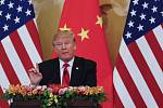 Americký prezident Donald Trump na návštěvě v Pekingu