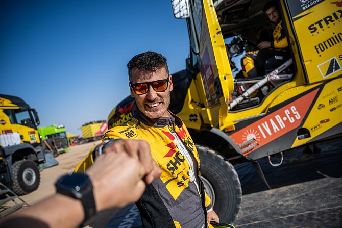 František Tomášek je důležitým článkem kamionové posádky týmu Big Shock! Racing