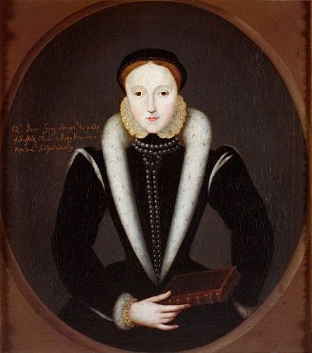 Lady Jana Greyová vládla v roce 1553 na devět dnů Anglii a Irsku. Z trůnu jí sesadila její příbuzná Marie I. Tudorovna, která o několik měsíců později nechala Janu popravit.