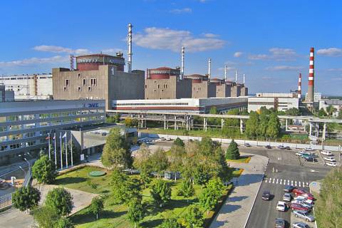 Záporožská jaderná elektrárna na jihovýchodě Ukrajiny. Ilustrační foto
