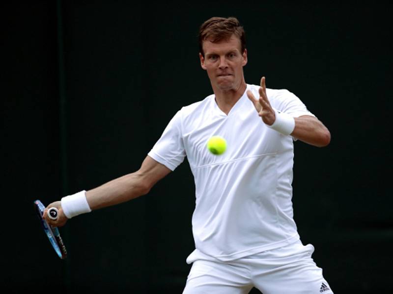 Tomáš Berdych na Wimbledonu.