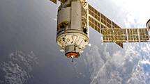 Ruský víceúčelový modul pojmenovaný Nauka před připojením k Mezinárodní vesmírné stanici ISS 29. července 2021
