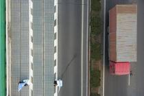 Solární dálnice u jihočínského města Ťi-nan 