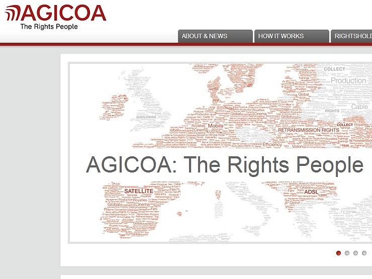 Webové stránky organizace AGICOA.