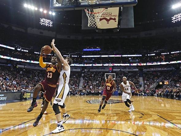 LeBron James v zápase proti New Orleans