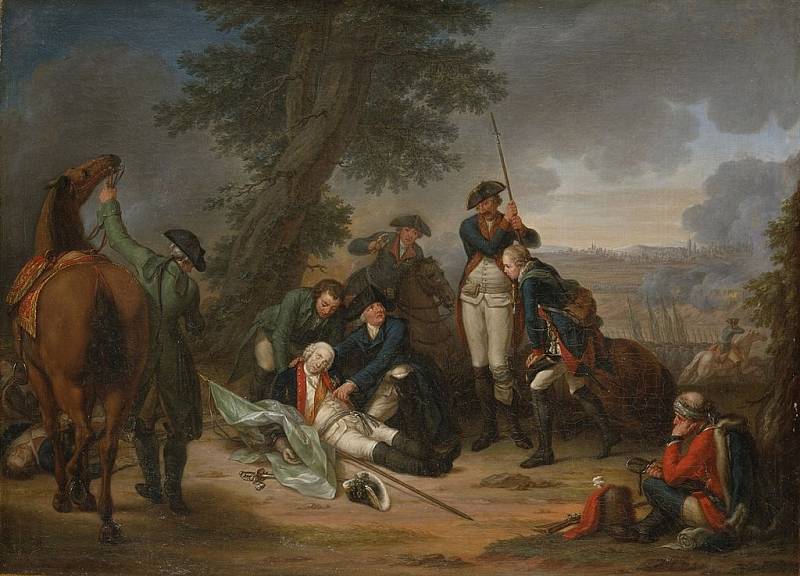 Smrt maršála Schwerina v bitvě o Prahu 6. května 1757, obraz od Johanna Christopha Frische. Bitva u Prahu je mezinárodní označení bojového střetnutí, pro něž se v Čechách vžil název bitva u Štěrbohol