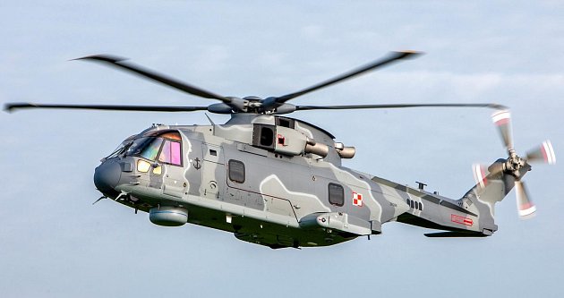 Vrtulník AgustaWestland AW101 v barvách polského námořnictva