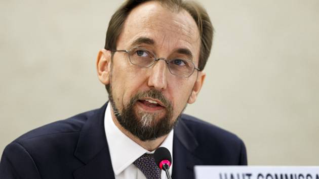 Komisař OSN pro lidská práva Zajd Raad Husajn.