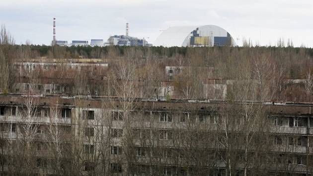 Asi nejznámější město duchů. Pripjať poblíž jaderné elektrárny Černobyl.