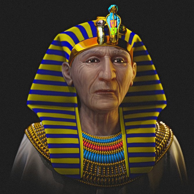 Brazilský expert Cícero Moraes zrekonstruoval podobu egyptského faraona Ramesse II.