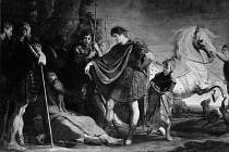Alexandr Veliký se setkává s Diogenem