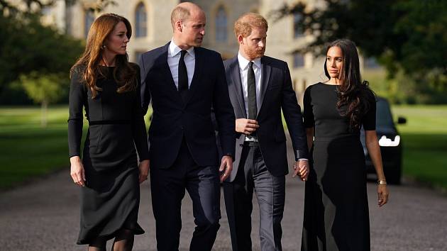 Princ Harry, princ William, Kate Middleton, Meghan Markle