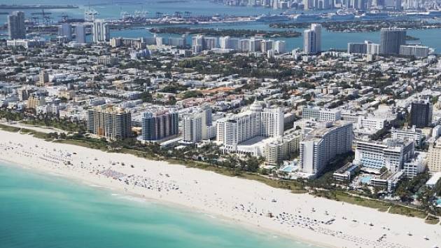 Pláž v Miami na Floridě. Ilustrační foto