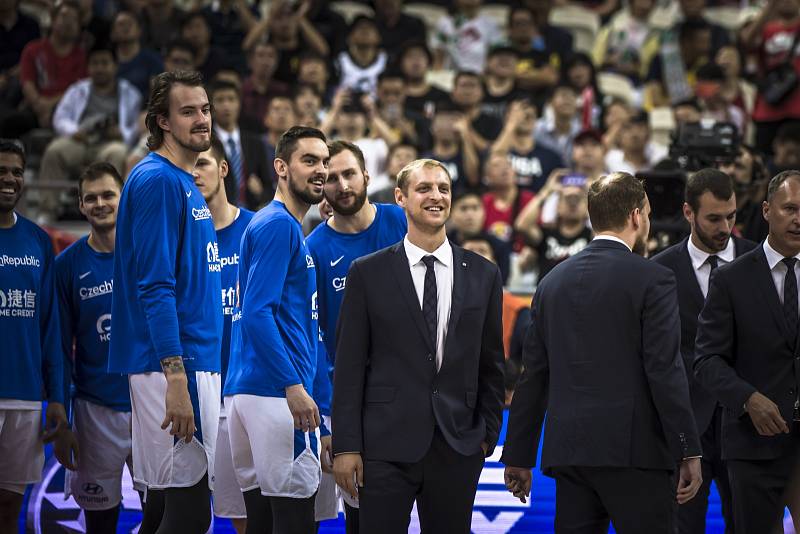 Utkání basketbalového mistrovství světa mezi Českem a USA