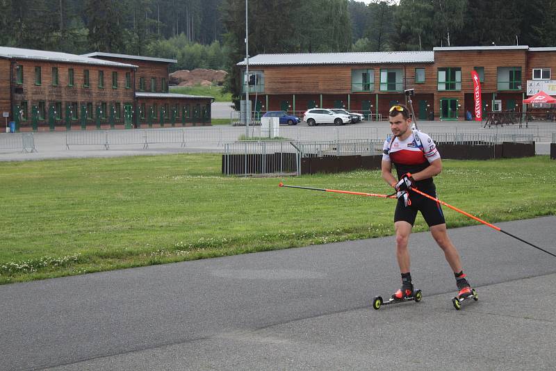 Michal Krčmář během letní přípravy ve Vysočina Aréně