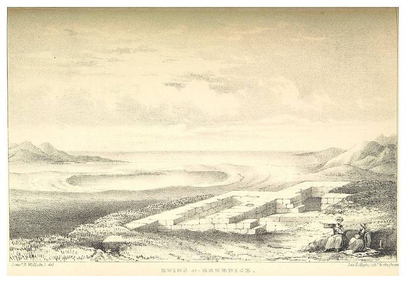 Ruiny starověkého přístavu Berenice, obraz z roku 1838