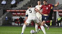 Utkání kvalifikace MS ve fotbale mezi Českem a Belgií