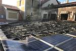 Požár školky a obchodního centra v Říčanech