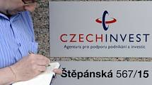 Protikorupční policie 8. srpna 2012 od rána prohledává kanceláře státní agentury CzechInvest ve Štěpánské ulici v Praze.