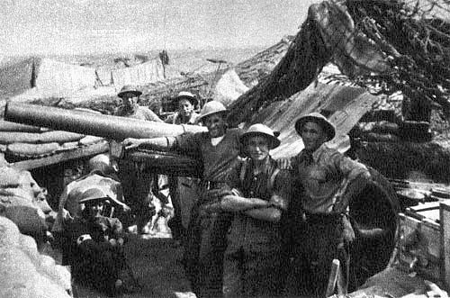 Dělostřelci 11. československého pěšího praporu – Východního hájící Tobruk, podzim 1941