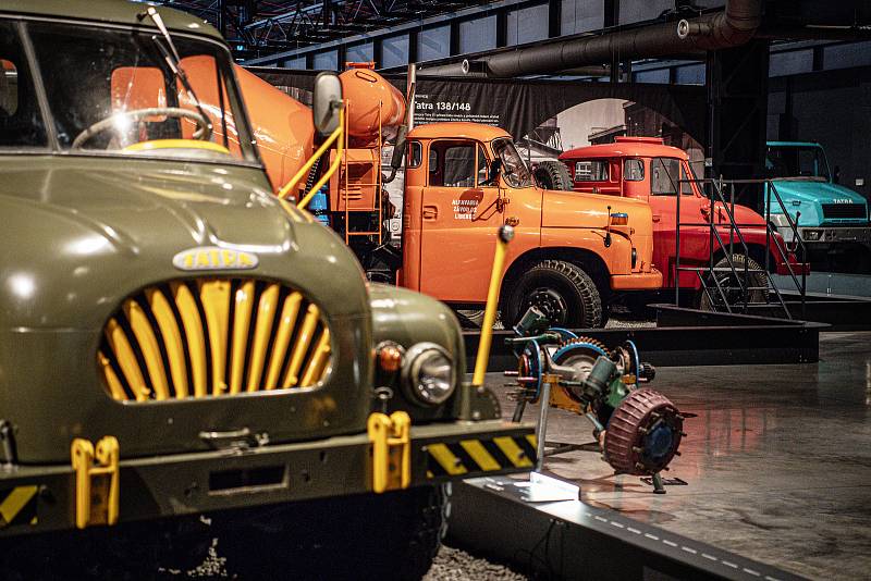 Nákladní automobily z produkce kopřivnické Tatry můžete obdivovat v nové expozici, která byla ve městě otevřená loni na podzim.