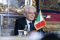 Italský prezident Sergio Mattarella na snímku z 28. června 2021