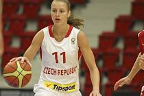 Česká basketbalistka Kateřina Elhotová.