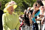 In recent years, Queen Elizabeth II.  known for her colorful costumes and matching hats.